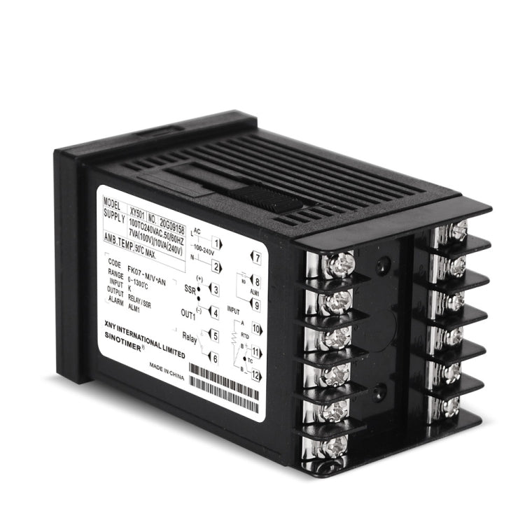 SINOTIMER XY501 Short Shell Intelligent PID Temperature Control Instrument Heating Refrigeration Relay SSR Solid State Output, XY501