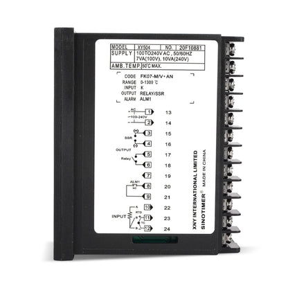 SINOTIMER XY504 Smart Temperature Control Instrument Short Case PID Heating Refrigeration Relay SSR Solid State Output, XY504