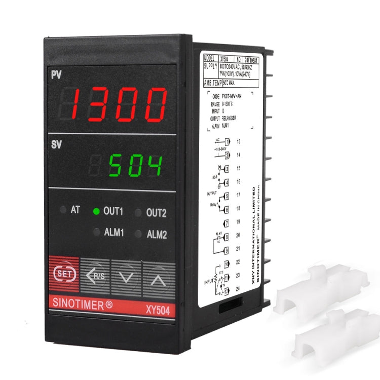SINOTIMER XY504 Smart Temperature Control Instrument Short Case PID Heating Refrigeration Relay SSR Solid State Output, XY504