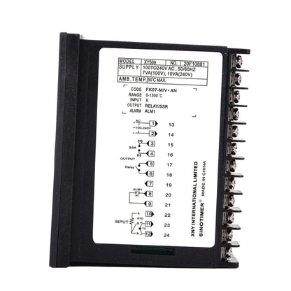 SINOTIMER XY509 Smart Temperature Control Instrument Short Case PID Heating Relay SSR Solid State Output, XY509