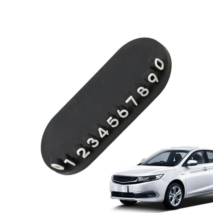 3D Temporary License Plate Removal Ornaments Anti-slip Base