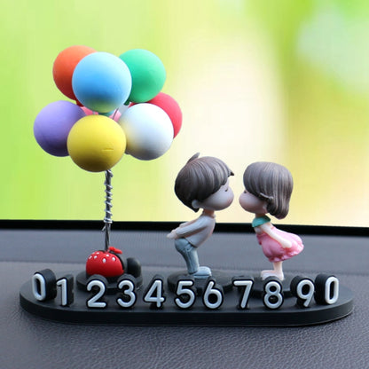 3D Temporary License Plate Removal Ornaments Anti-slip Base