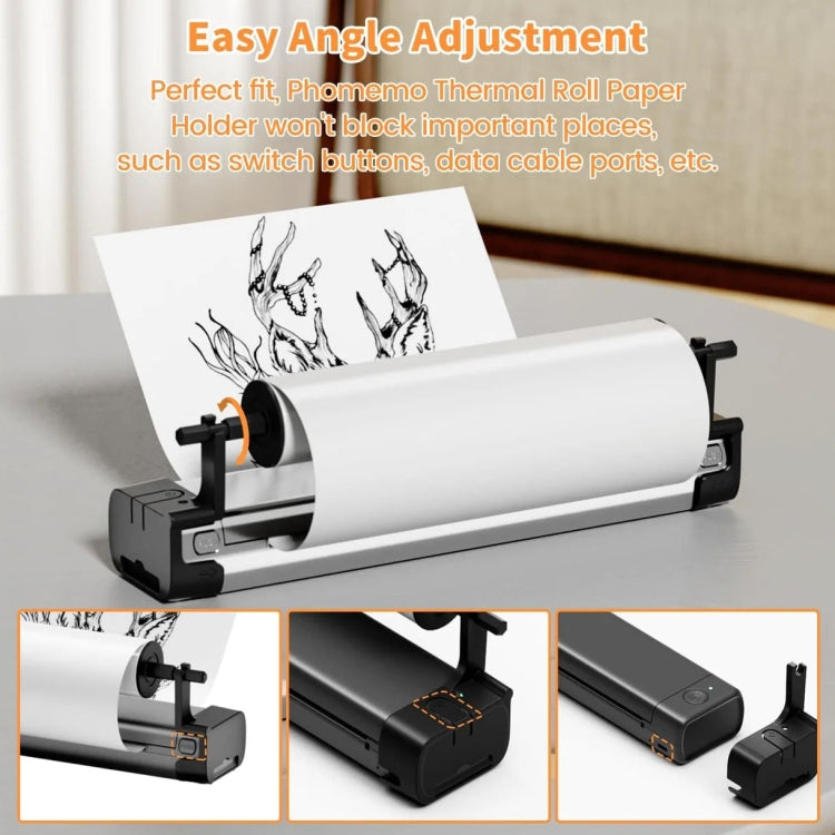 Phomemo M08F Printer Holder For, Holder For A4 Rolls Paper, Holder For Letter Rolls Paper