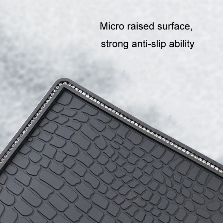 Car Storage Mat Anti-slip Mat for Mobile Phone Ornaments, Without Diamond, With Diamond