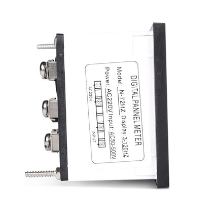SINOTIMER N-72HZ AC Frequency Signal Indicator Square Turntable LED Digital Frequency Meter, N-72HZ