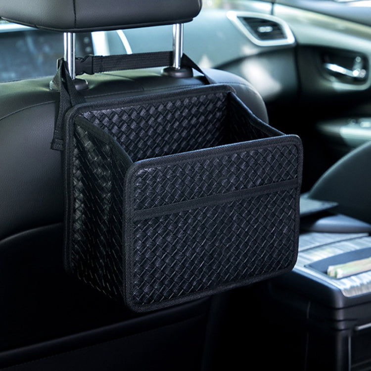 Car Hanging Garbage Bag Multifunctional Folding Storage Box, H611 Woven Pattern, H612 Crocodile Pattern, H613 Litchi Pattern, H615 Oxford Cloth