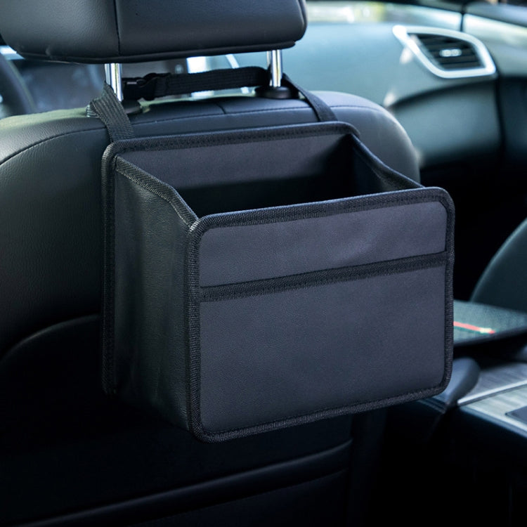 Car Hanging Garbage Bag Multifunctional Folding Storage Box, H611 Woven Pattern, H612 Crocodile Pattern, H613 Litchi Pattern, H615 Oxford Cloth