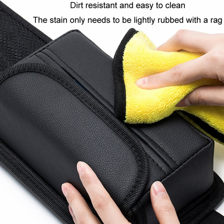 Car Seat Side Storage Hanging Bag Tissue Box, H320 Litchi Pattern, H321 Carbon Fiber Pattern