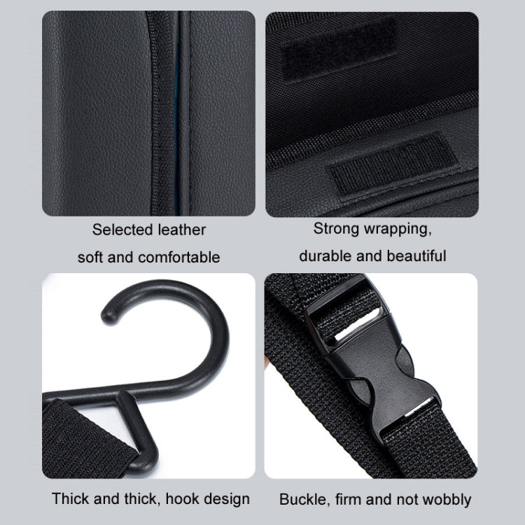 Car Seat Side Storage Hanging Bag Tissue Box, H320 Litchi Pattern, H321 Carbon Fiber Pattern