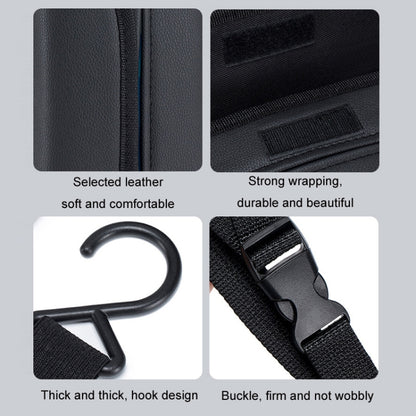 Car Seat Side Storage Hanging Bag Tissue Box, H320 Litchi Pattern, H321 Carbon Fiber Pattern