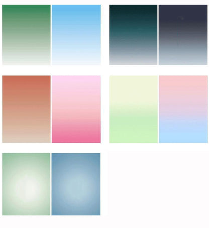 57 x 87cm Double-sided Gradient Background Paper Atmospheric Still Life Photography Props