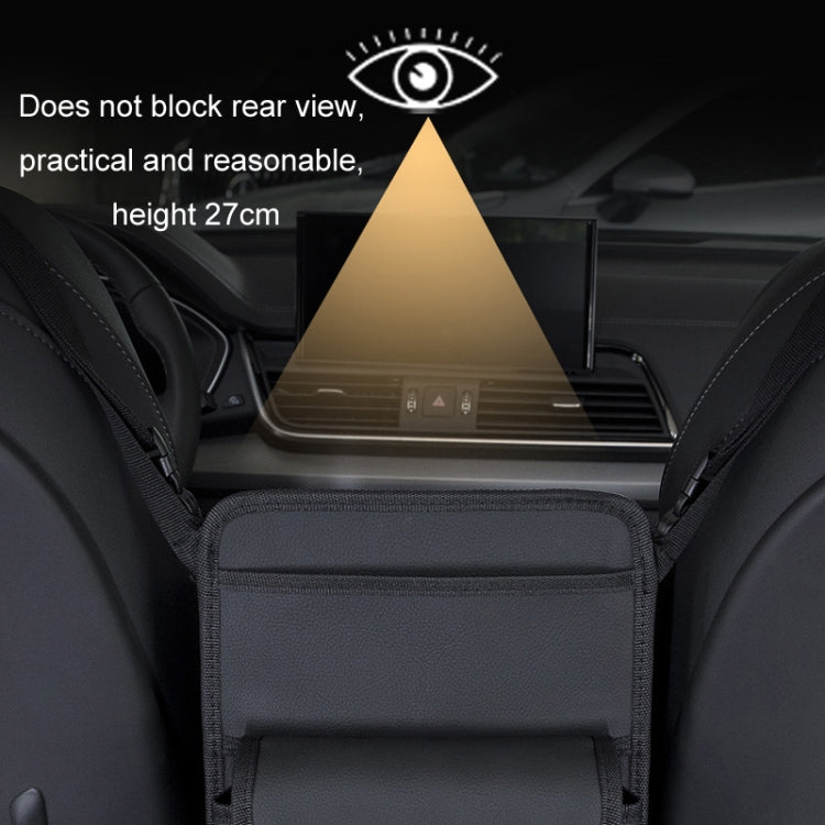 Car Seat Storage Mesh Pocket Hanging Storage Bag Tissue Box, H9160 Black