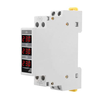 SINOTIMER SDM010 Modular Rail Type AC Three-Phase Digital Voltmeter Electronic Instrumentation, SDM010