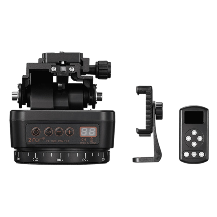 ZIFON YT-1000 Electric Gimbal 360 Degree Panoramic Remote Control Mobile Phone Shooting Dual Axis DSLR Camera Live Stabilizer, YT-1000