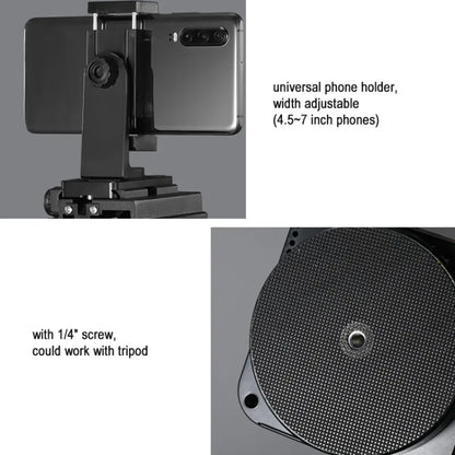 ZIFON YT-1000 Electric Gimbal 360 Degree Panoramic Remote Control Mobile Phone Shooting Dual Axis DSLR Camera Live Stabilizer, YT-1000