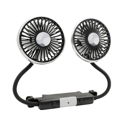 Car Double-head Hose Seat Fan with Light, F310