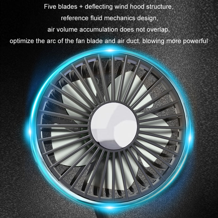 Car Double-head Hose Seat Fan with Light, F310