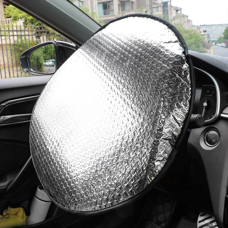 Car Steering Wheel Cooling Insulating Aluminum Foil Sunshade, 40cm