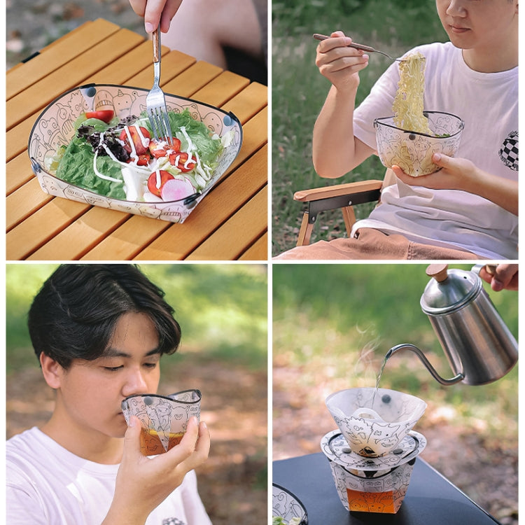 Outdoor Lightweight Folding Tableware Foldable Bowl Cup, Bowl, Cup, Coffee Drip Filter