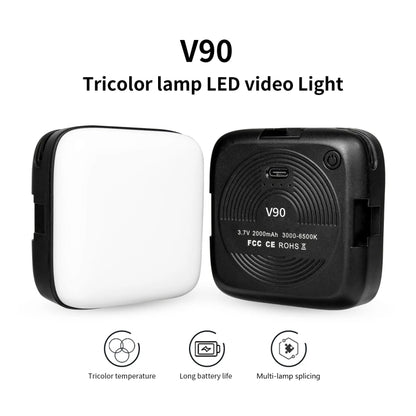 Desiontal V90 Mobile Phone Live Beauty Fill Light LED Pocket Light USB Charging Tofu Lamp, V90