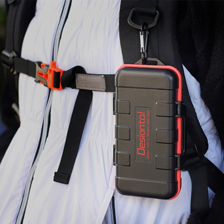 Desiontal LP-E6 Waterproof SD Card Holder Camera Battery Case, LP-E6