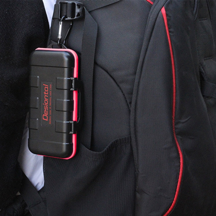 Desiontal LP-E6 Waterproof SD Card Holder Camera Battery Case, LP-E6
