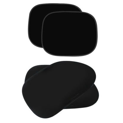 Car Electrostatic Window Folding Light-proof Sun Protection Sunshade, 1pair 44x38cm, 1pair 65x38cm