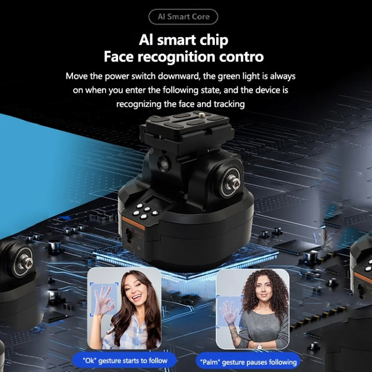 ZIFON YT-2000 Intelligent Electric Gimbal Rocker Panoramic Rotation Face Tracking Cell Phone Camera Live Streaming Artifact, YT-2000