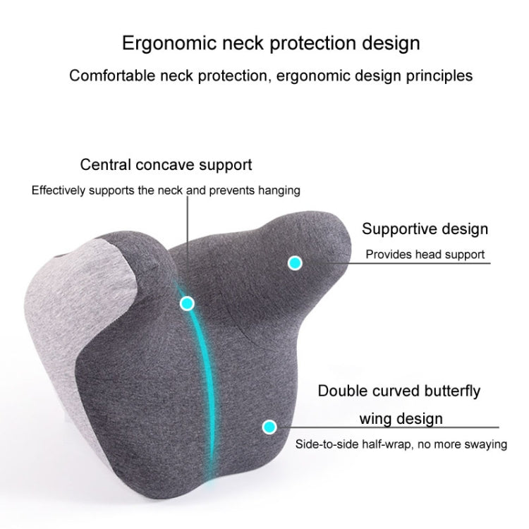 BEWALKER Car Headrest Memory Foam Neck Support Pillow Car Seat Cervical Cushion