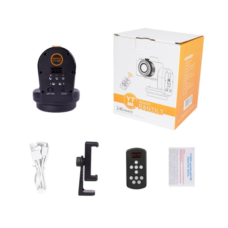 Desiontal YT-800 Cell Phone Camera Remote Control Gimbal 360 Rotation Panoramic Shooting Stabilizer