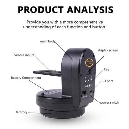Desiontal YT-800 Cell Phone Camera Remote Control Gimbal 360 Rotation Panoramic Shooting Stabilizer
