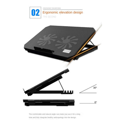 NUOXI S200C Laptop Silent Radiator Multi-level Adjustable Metal Bracket Base