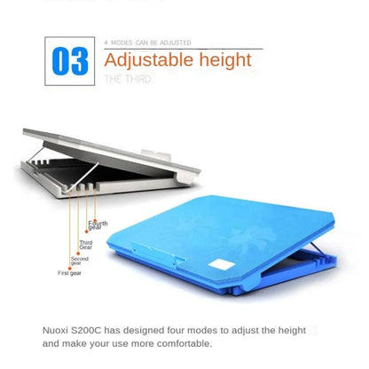 NUOXI S200C Laptop Silent Radiator Multi-level Adjustable Metal Bracket Base