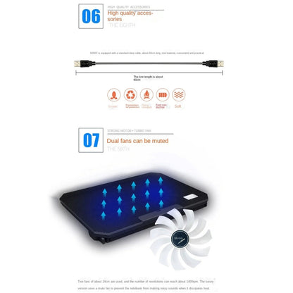 NUOXI S200C Laptop Silent Radiator Multi-level Adjustable Metal Bracket Base