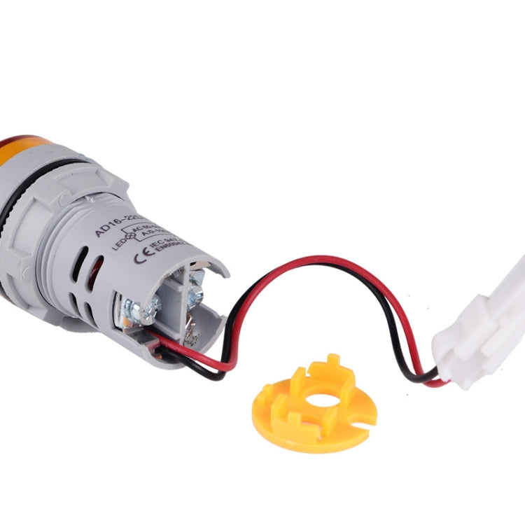 SINOTIMER ST16VA Round 22mm LED Digital Display AC Voltage Current Indicator AC 60-500V 0-100A, ST16VA