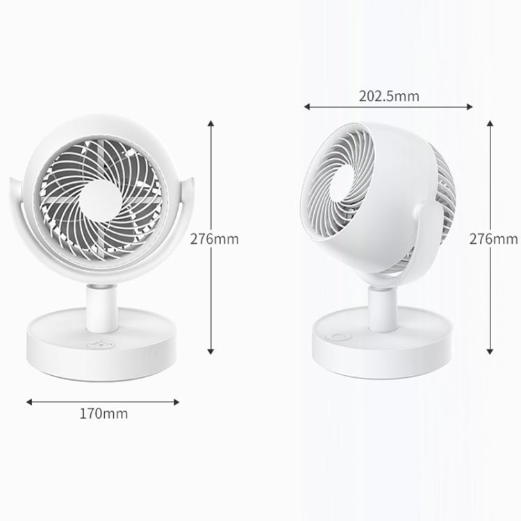 Desktop Air Circulation Fan Household Office Compact Mute Electrical Fan, USB Plug In, Battery Model