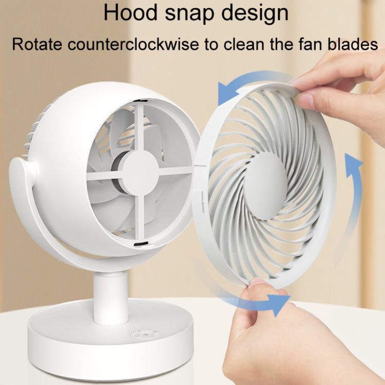 Desktop Air Circulation Fan Household Office Compact Mute Electrical Fan, USB Plug In, Battery Model