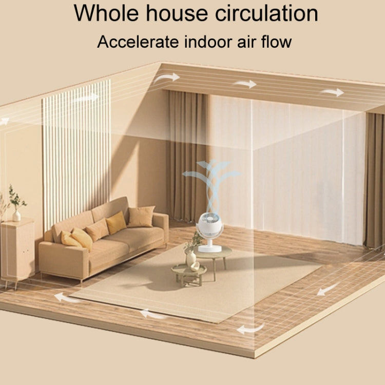 Desktop Air Circulation Fan Household Office Compact Mute Electrical Fan, USB Plug In, Battery Model