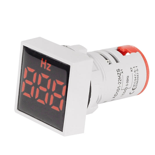 SINOTIMER ST17HZ 22mm Square LED Digital Display 50-75Hz AC Frequency Signal Indicator, ST17HZ