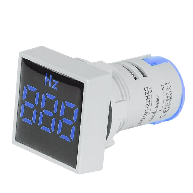 SINOTIMER ST17HZ 22mm Square LED Digital Display 50-75Hz AC Frequency Signal Indicator, ST17HZ