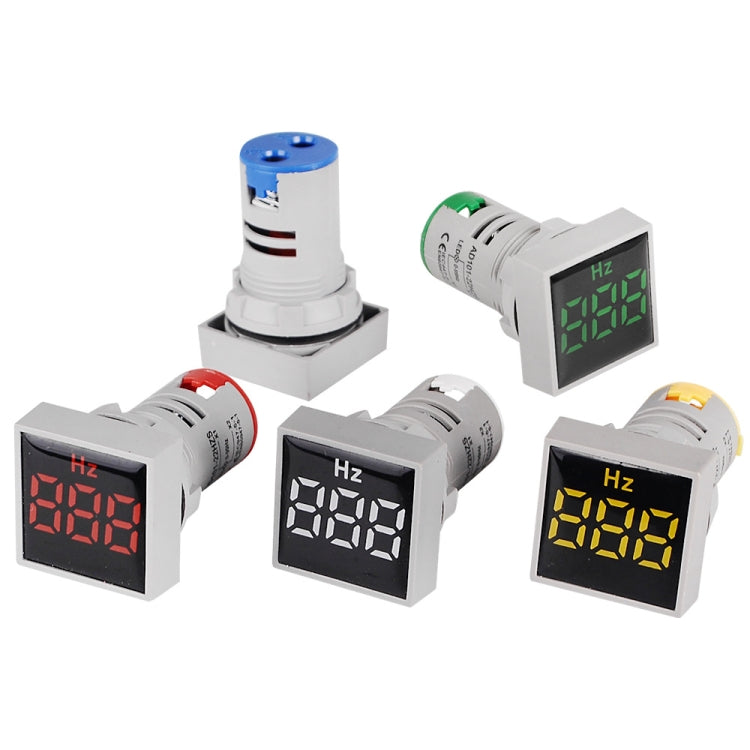 SINOTIMER ST17HZ 22mm Square LED Digital Display 50-75Hz AC Frequency Signal Indicator, ST17HZ