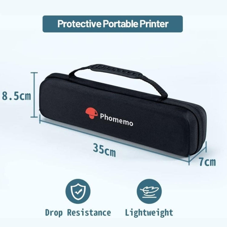 Phomemo Portable Storage Bag For M08F / P831 Printer, Bag Black, Bag Gray