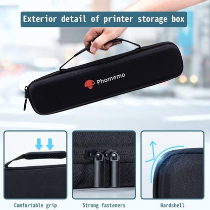 Phomemo Portable Storage Bag For M08F / P831 Printer, Bag Black, Bag Gray
