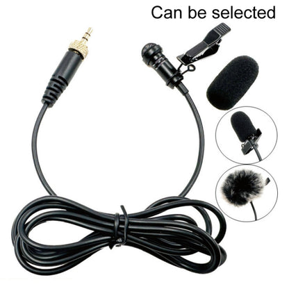 3.5mm Straight Internal Thread Plug Wireless Transmitting Lavalier Microphone, 1.5m