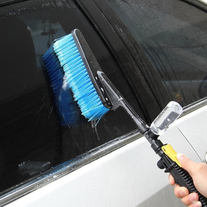 Car Wash Brush Head Soft Bristle Long Handle Brush Spray Foam Bottle Set