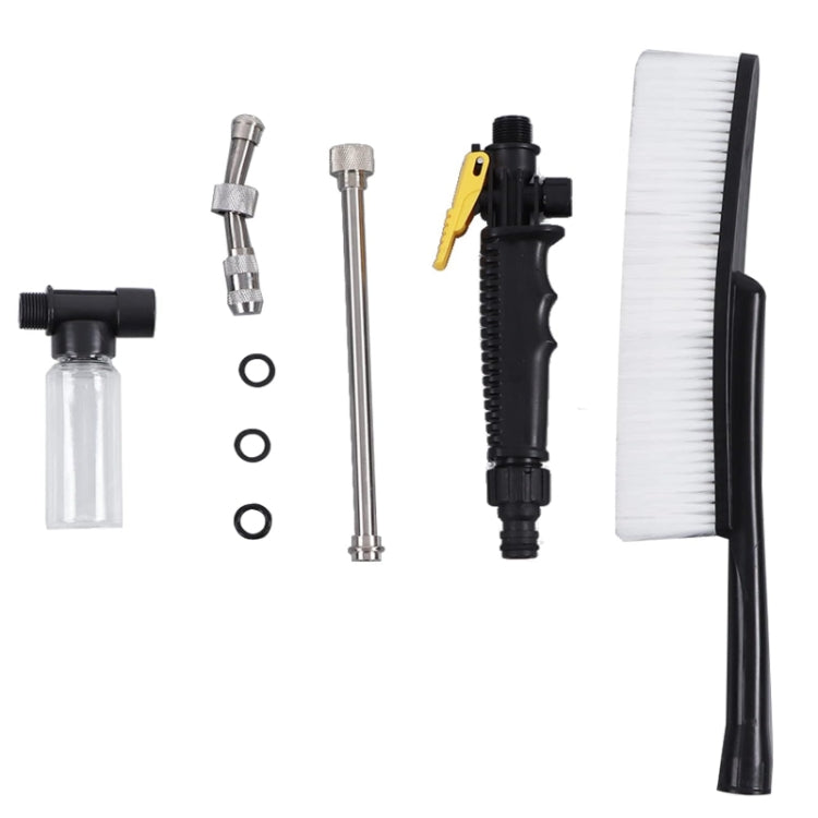 High Pressure Car Wash Nozzle Soft Bristle Long Handle Brush Foam Bottle Tool Set, Set 1, Set 2, Set 3
