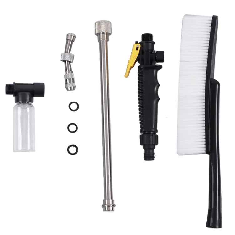 High Pressure Car Wash Nozzle Soft Bristle Long Handle Brush Foam Bottle Tool Set, Set 1, Set 2, Set 3