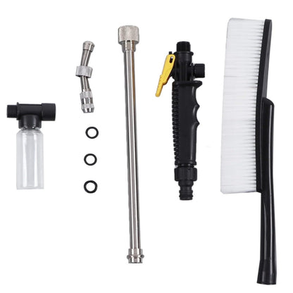 High Pressure Car Wash Nozzle Soft Bristle Long Handle Brush Foam Bottle Tool Set, Set 1, Set 2, Set 3