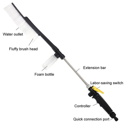 High Pressure Car Wash Nozzle Soft Bristle Long Handle Brush Foam Bottle Tool Set, Set 1, Set 2, Set 3