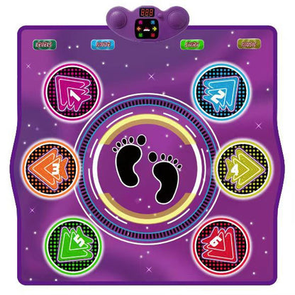 6 Buttons Dance Mat Toys For Kids With Bluetooth / AUX And Built In Music 6 Modes Step Floor Mat